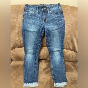 Gap legging skimmer cuffed jeans; 0R